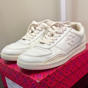 Tory Burch Clover Court Nappa Leather Court Sneakers size 8